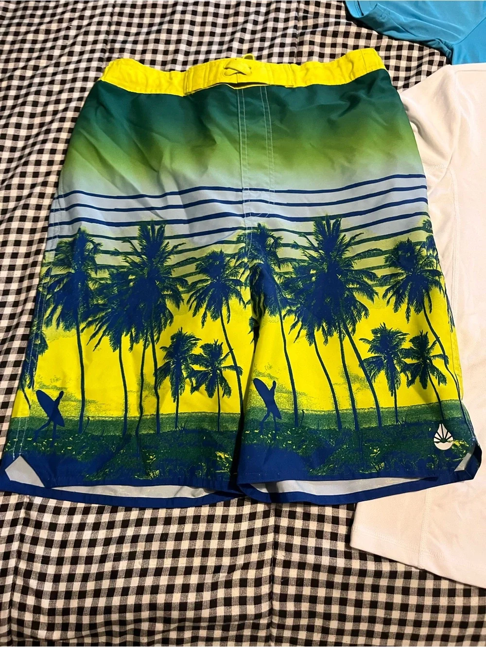 Size 18/20 boys swim shirts and swim trunks